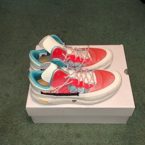 Rare metal basketball shoes